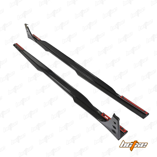 Audi RS6 C8 2020-ON & RS7 C8 2020-ON with Aftermarket Parts - Side Skirts Carbon Fiber from BCTXE Tuning