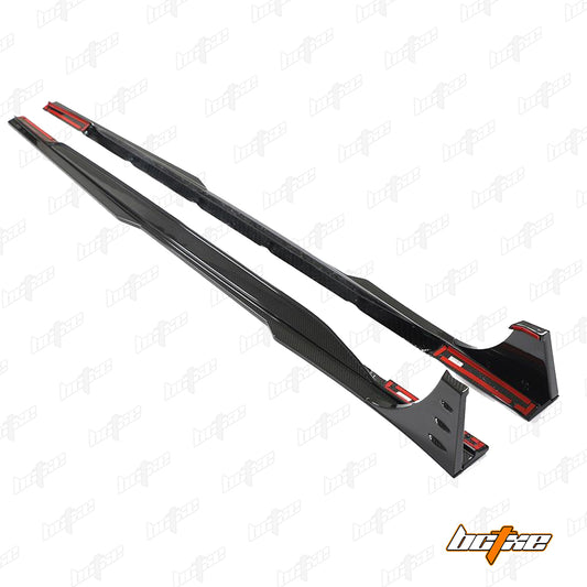 Audi RS6 C8 2020-ON & RS7 C8 2020-ON with Aftermarket Parts - Side Skirts Carbon Fiber from BCTXE Tuning