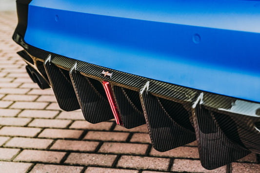 Audi S4 / A4 (With S-line Bumper) B9.5 2020-ON with Aftermarket Parts - With & Without Light Rear Diffuser Pre-preg Carbon Fiber from BCTXE Tuning