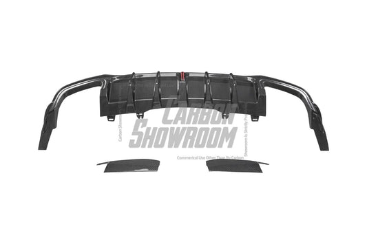 Audi S5 A5 S-line (with s-line bumper, does not base model) B9.5 2020 2021 2022 2023 2024 with Aftermarket Parts - V2 Rear Diffuser Pre-preg Carbon Fiber from BCTXE Tuning