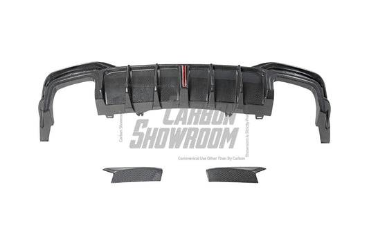 Audi S5 A5 S-line (with s-line bumper, does not base model) B9.5 2020 2021 2022 2023 2024 with Aftermarket Parts - V2 Rear Diffuser Pre-preg Carbon Fiber from BCTXE Tuning