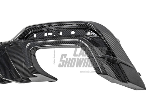 Audi S5 A5 S-line (with s-line bumper, does not base model) B9.5 2020 2021 2022 2023 2024 with Aftermarket Parts - V2 Rear Diffuser Pre-preg Carbon Fiber from BCTXE Tuning