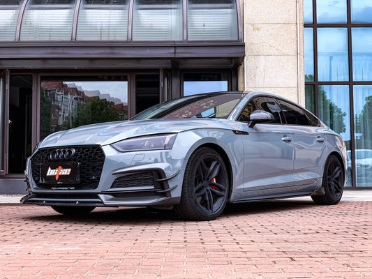 Audi S5 A5 S-line B9 2017 2018 2019 with Aftermarket Parts - Side Skirts Carbon Fiber from BCTXE Tuning