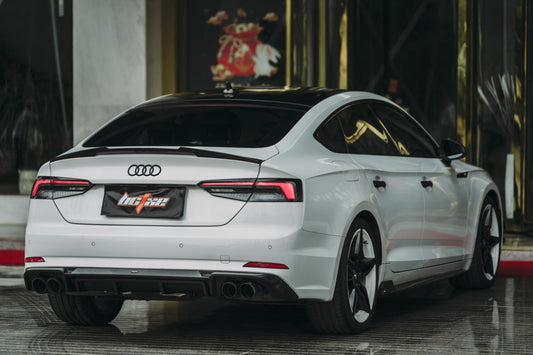 Audi S5 A5 S-line B9 2017 2018 2019 with Aftermarket Parts - Side Skirts Carbon Fiber from BCTXE Tuning