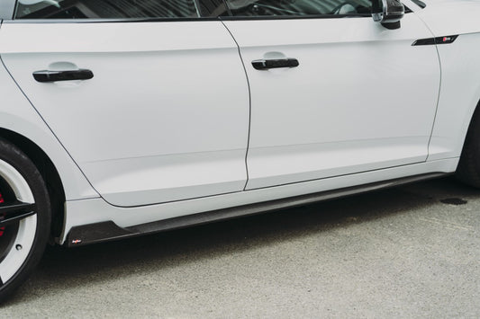 Audi S5 A5 S-line B9 2017 2018 2019 with Aftermarket Parts - Side Skirts Carbon Fiber from BCTXE Tuning