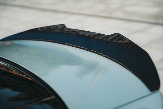 BMW 4 Series 430i M440i G22 2020-ON & M4/M4C/M4CS G82 2021-ON with Aftermarket Parts - Rear Spoiler Pre-preg Carbon Fiber from BCTXE Tuning