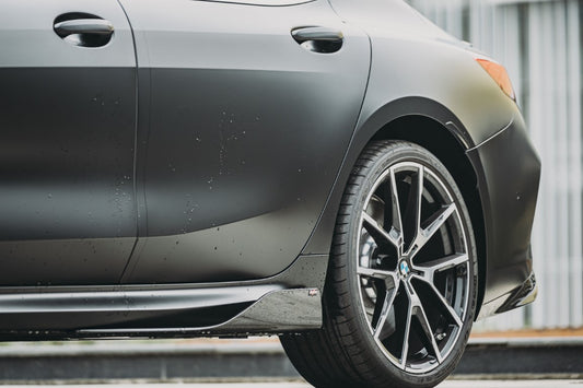 BMW 8 Series M850 840 G16 2018-ON with Aftermarket Parts - Side Skirts Pre-preg Carbon Fiber from BCTXE Tuning