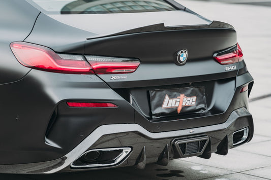 BMW 8 Series M850 840 G16 2018-ON & M8 F93 2019-ON with Aftermarket Parts - Rear Diffuser Pre-preg Carbon Fiber from BCTXE Tuning