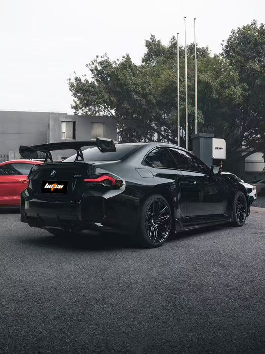 BMW M2 / M2C G87 2023 2024 with Aftermarket Parts - Side Skirts Pre-preg Carbon Fiber from BCTXE Tuning
