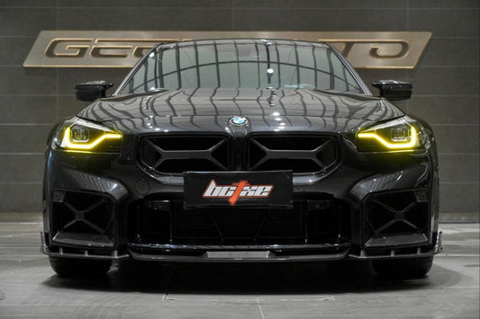BMW M2 / M2C G87 2023 2024 with Aftermarket Parts - Front Grill Pre-preg Carbon Fiber from BCTXE Tuning