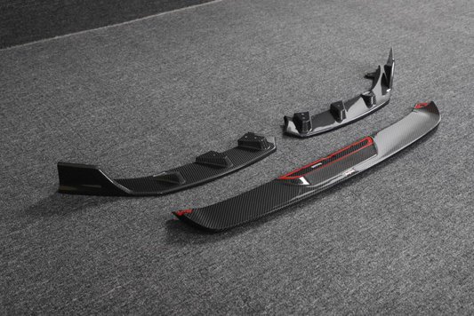 BMW M2 / M2C G87 2023-ON with Aftermarket Parts - Front Lip Dry Pre-preg Carbon from BCTXE Tuning