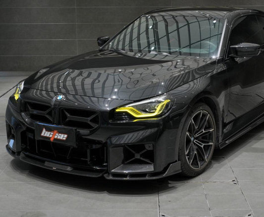 BMW M2 / M2C G87 2023 2024 with Aftermarket Parts - Front Lip Pre-preg Carbon Fiber from BCTXE Tuning