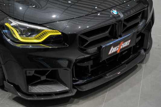 BMW M2 / M2C G87 2023-ON with Aftermarket Parts - Front Lip Dry Pre-preg Carbon from BCTXE Tuning
