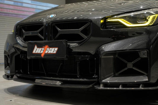 BMW M2 / M2C G87 2023 2024 with Aftermarket Parts - Front Lip Pre-preg Carbon Fiber from BCTXE Tuning