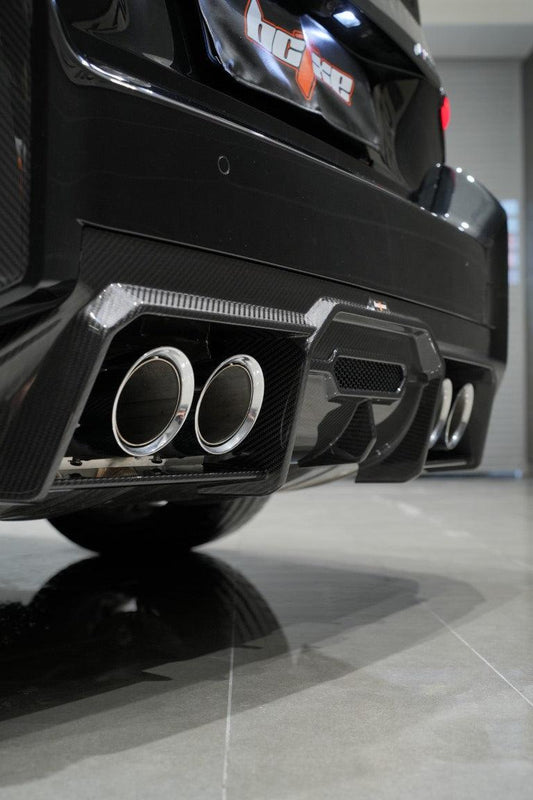 BMW M2 / M2C G87 2023 2024 with Aftermarket Parts - Rear Diffuser Pre-preg Carbon Fiber from BCTXE Tuning