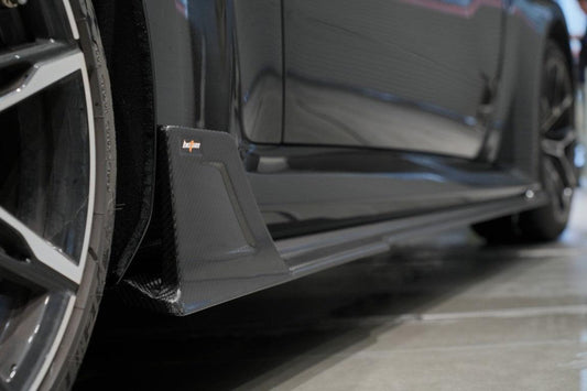 BMW M2 / M2C G87 2023 2024 with Aftermarket Parts - Side Skirts Pre-preg Carbon Fiber from BCTXE Tuning