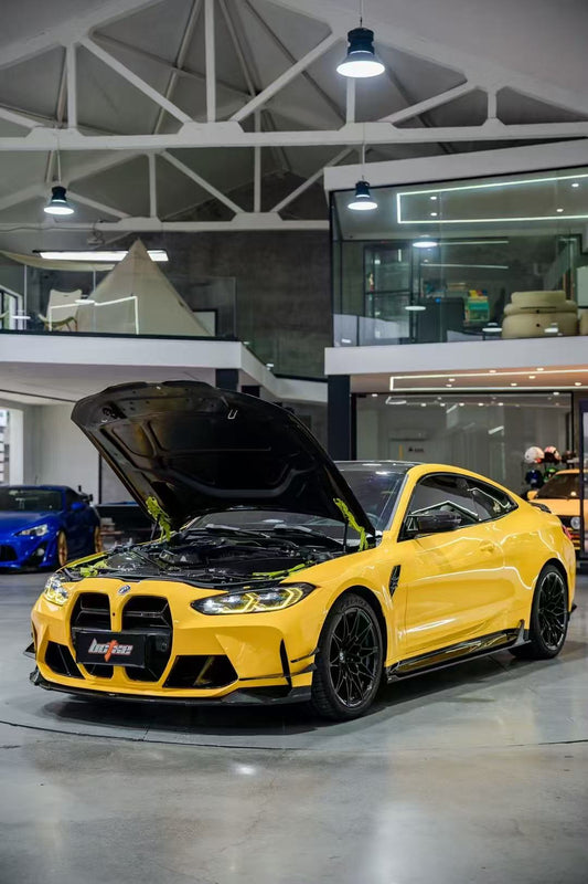 BMW M3 G80 G81 & M4 G82 G83 2021-ON with Aftermarket Parts - Hood Pre-preg Carbon Fiber from BCTXE Tuning