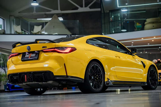 BMW M4 G82 G83 2021-ON with Aftermarket Parts - V2 Side Skirts Pre-preg Carbon Fiber from BCTXE Tuning