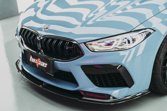 BMW M8 F91 F92 F93 2019-ON with Aftermarket Parts - Pre-preg Carbon Fiber Front Lip from BCTXE Tuning
