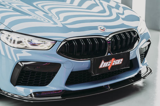 BMW M8 F91 F92 F93 2019-ON with Aftermarket Parts - Pre-preg Carbon Fiber Front Lip from BCTXE Tuning