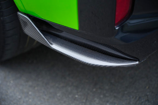 BMW X4M X4MC F98 LCI 2022 2023 2024 with Aftermarket Parts - Rear Diffuser & Canards Carbon Fiber from BCTXE Tuning