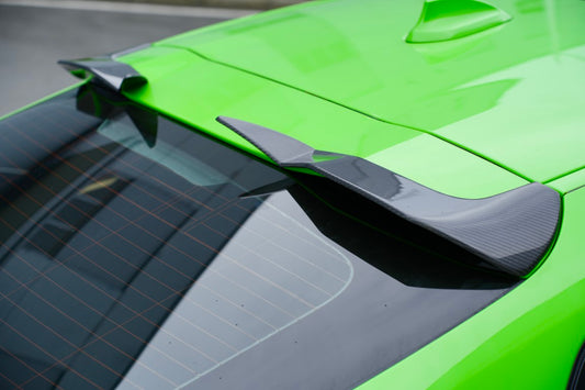 BMW X4M X4MC F98 (Fits Both Pre-LCI & LCI) 2019 2020 2021 2022 2023 2024 & X4 G02 (Fits Both Pre-LCI & LCI) 2019 2020 2021 2022 2023 2024 with Aftermarket Parts - Roof Spoiler Carbon Fiber from BCTXE Tuning