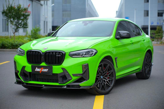 BMW X3M X3MC F97 LCI 2022 2023 2024 & X4M X4MC F98 LCI 2022 2023 2024 with Aftermarket Parts - Fiber Side Vent Bumper Valences Pre-preg Carbon from BCTXE Tuning
