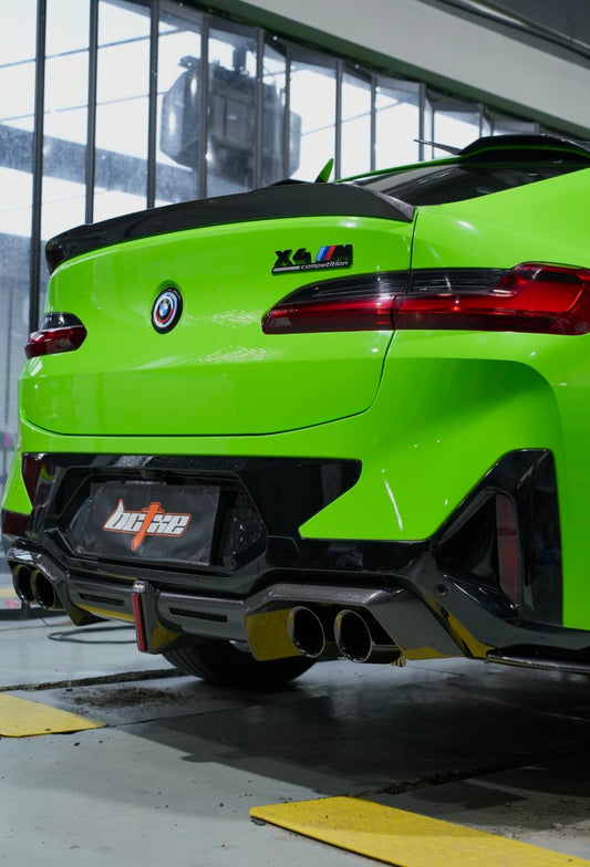 BMW X4M X4MC F98 (Fits Both Pre-LCI & LCI) 2019 2020 2021 2022 2023 2024 & X4 G02 (Fits Both Pre-LCI & LCI) 2019 2020 2021 2022 2023 2024 with Aftermarket Parts - Rear Spoiler Carbon Fiber from BCTXE Tuning