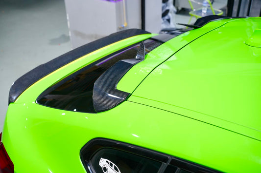 BMW X4M X4MC F98 (Fits Both Pre-LCI & LCI) 2019 2020 2021 2022 2023 2024 & X4 G02 (Fits Both Pre-LCI & LCI) 2019 2020 2021 2022 2023 2024 with Aftermarket Parts - Rear Spoiler Carbon Fiber from BCTXE Tuning