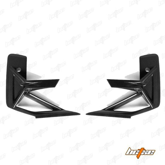 BMW X3M X3MC F97 LCI 2022 2023 2024 & X4M X4MC F98 LCI 2022 2023 2024 with Aftermarket Parts - Fiber Side Vent Bumper Valences Pre-preg Carbon from BCTXE Tuning