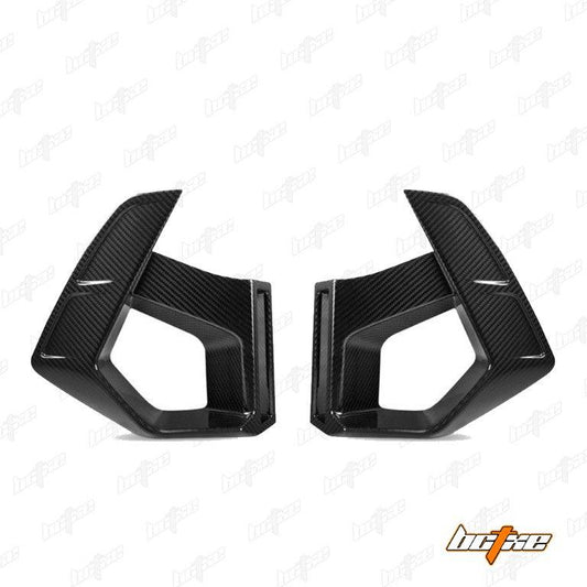 BMW X3M X3MC F97 LCI 2022 2023 2024 & X4M X4MC F98 LCI 2022 2023 2024 with Aftermarket Parts - Middle Vent Bumper Valences Pre-preg Carbon Fiber from BCTXE Tuning