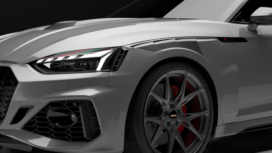 Audi RS4 B9 B9.5 2018-ON with Aftermarket Parts - Front Fenders Dry Pre-preg Carbon Fiber from BCTXE Tuning