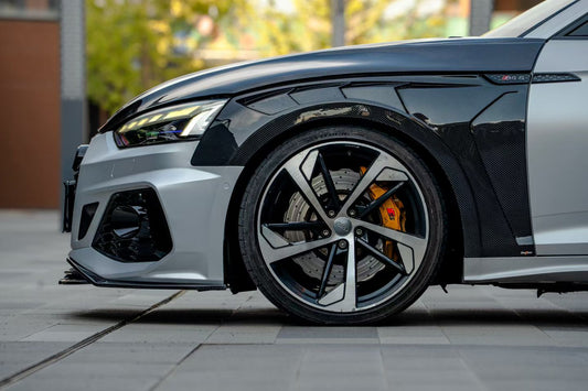 Audi S5 A5 B9 B9.5 2017-Early 2025 with Aftermarket Parts - Front Fenders Dry Pre-preg Carbon Fiber from BCTXE Tuning