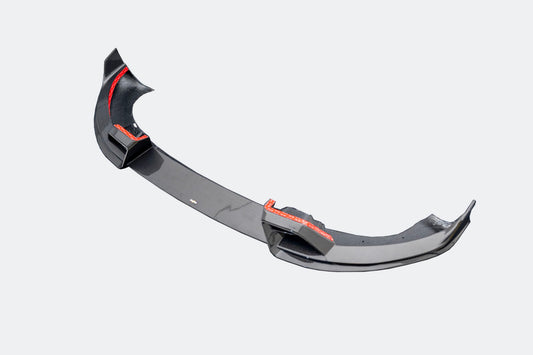 Tesla Model Y Juniper 2026-ON with Aftermarket Parts - Front Lip Dry Pre-preg Carbon Fiber from BCTXE Tuning