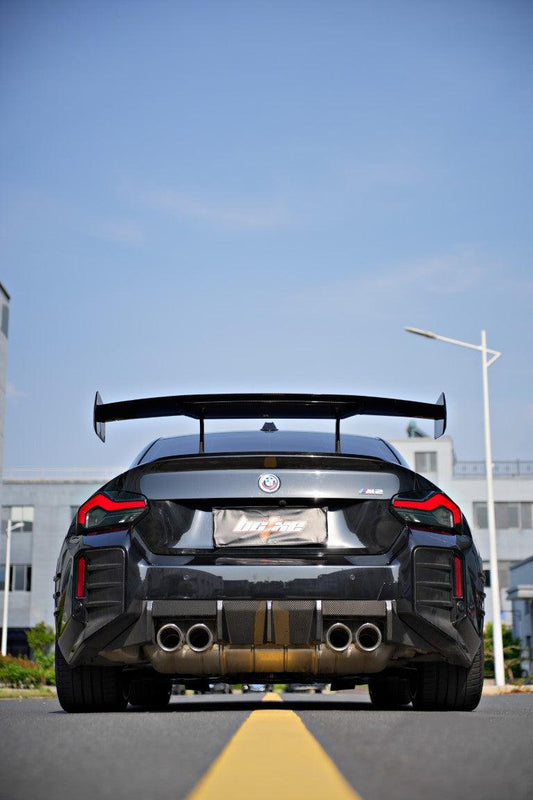 BMW M2/C G87 2023 2024 & 2 Series 230i M240i G42 2022-ON with Aftermarket Parts - Rear Wing Pre-preg Carbon Fiber from BCTXE Tuning