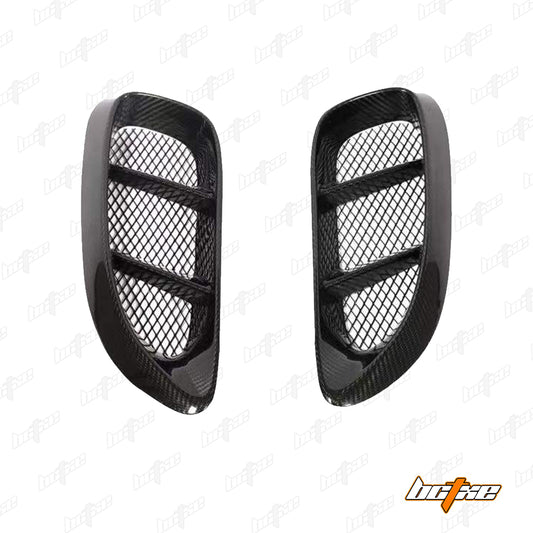 Porsche 718 Cayman / Boxster / GTS 2017-ON with Aftermarket Parts - Side Vents Pre-preg Carbon Fiber from BCTXE Tuning