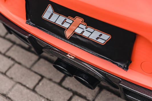 Porsche 718 Cayman / Boxster / GTS 2017-ON with Aftermarket Parts - Rear Diffuser Pre-preg Carbon Fiber from BCTXE Tuning