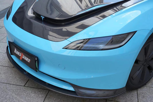 Tesla Model 3 Highland 2024-ON with Aftermarket Parts - Front Lip Carbon Fiber from BCTXE Tuning