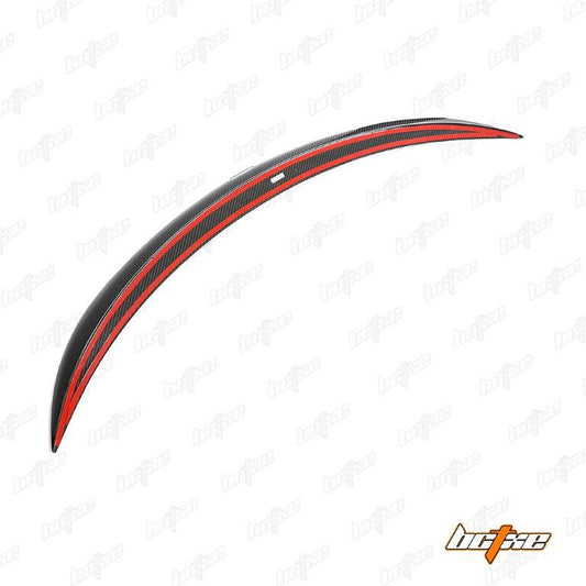 Tesla Model 3 Highland / Performance 2024-ON with Aftermarket Parts - V1 Style Rear Spoiler Pre-preg Carbon Fiber from BCTXE Tuning