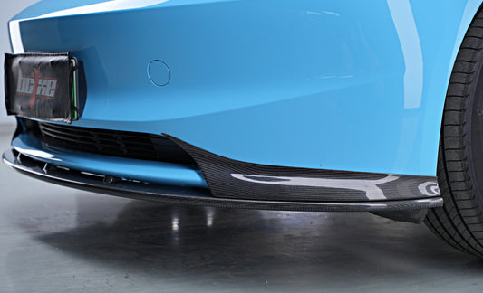 Tesla Model 3 Highland 2024-ON with Aftermarket Parts - Front Lip Carbon Fiber from BCTXE Tuning