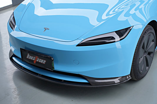 Tesla Model 3 Highland 2024-ON with Aftermarket Parts - Front Lip Carbon Fiber from BCTXE Tuning