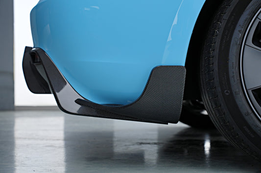 Tesla Model 3 Highland / Performance 2024-ON with Aftermarket Parts - Rear Diffuser & Canards Carbon Fiber from BCTXE Tuning
