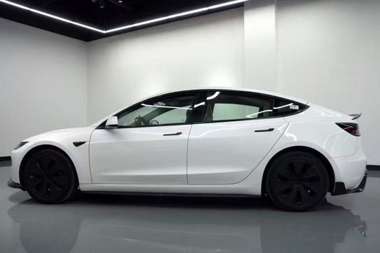 Tesla Model 3 Highland / Performance 2024-ON with Aftermarket Parts - Side Skirts Carbon Fiber from BCTXE Tuning