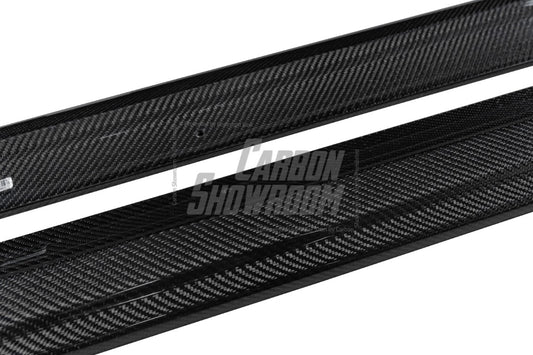 Tesla Model 3 Highland / Performance 2024-ON with Aftermarket Parts - Side Skirts Carbon Fiber from BCTXE Tuning