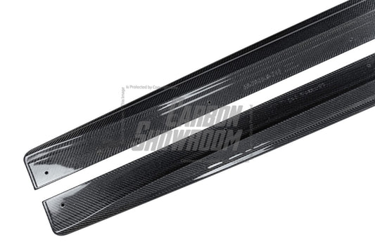 Tesla Model 3 Highland / Performance 2024-ON with Aftermarket Parts - Side Skirts Carbon Fiber from BCTXE Tuning
