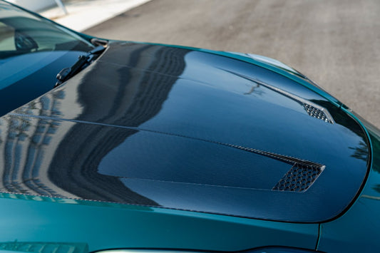 Tesla Model Y Performance AWD Long Range RWD Standard 2020 2021 2022 2023 2024 2025 with Aftermarket Parts - Hood Carbon Fiber from BCTXE Tuning