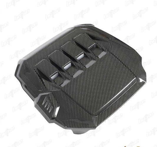 Volkswagen GTI & R-line MK8 2022-ON with Aftermarket Parts - Pre-preg Carbon Fiber Engine Bay Cover from BCTXE Tuning