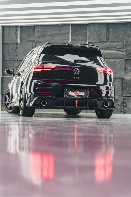 Volkswagen GTI & R-line MK8 2022-ON with Aftermarket Parts - V2 Style Pre-preg Carbon Fiber Rear Spoiler from BCTXE Tuning