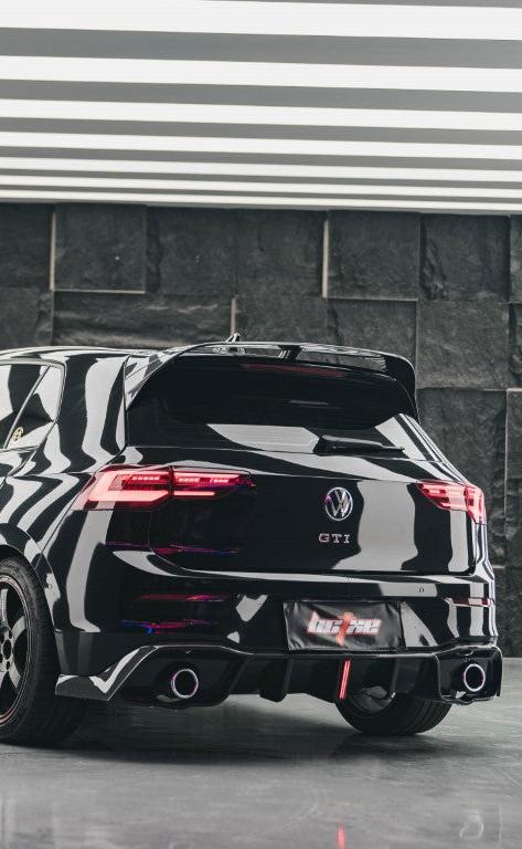 Volkswagen GTI & R-line MK8 2022-ON with Aftermarket Parts - V1 Style Pre-preg Carbon Fiber Rear Spoiler from BCTXE Tuning