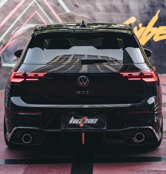 Volkswagen GTI & R-line MK8 2022-ON with Aftermarket Parts - Pre-preg Carbon Fiber Rear Diffuser from BCTXE Tuning